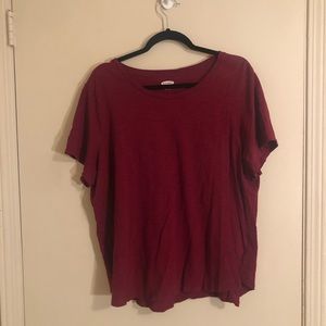 Red Old Navy Everywear Shirt